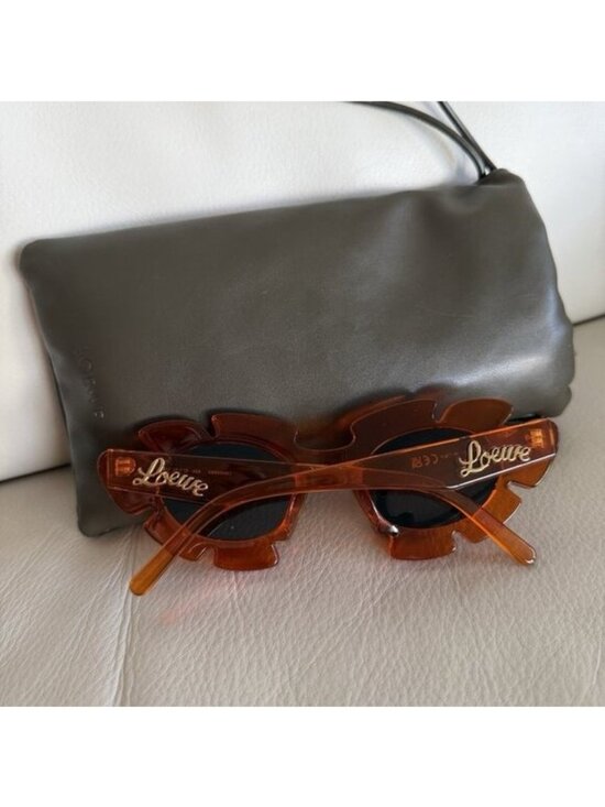 NEW Loewe Orange Flower Sunglasses 100% Authentic main image 5